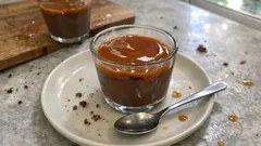 Italské čokoládové budino do skleničky – sametový krém s kapkou kávy