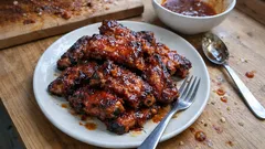 Vepřová žebírka na medu s kečupovou glazurou: šťavnatá a krásně zkaramelizovaná