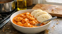 Kuře na paprice krok za krokem: krémová omáčka bez hořkosti a bez hrudek