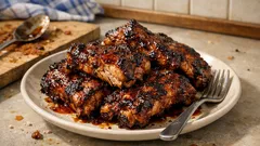 Pikantní marinovaná žebra z grilu: přes noc naložená, pak krásně šťavnatá