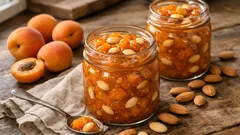 Domácí meruňkový džem s křupavými mandlemi