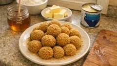 Medovníkové koule jako z cukrárny: rychlé kuličky z medového plátu a karamelového krému