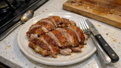 Kachna bez práce: pomalu pečená na soli a kmínu, na závěr krásně do křupava