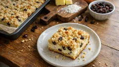 Nadýchaný tvarohový koláč s drobenkou na plech – rychlý a spolehlivý recept