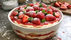 Jahodové tiramisu bez pečení: svěží letní dezert, který se vždy povede