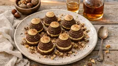 Vosí hnízda s rumovým krémem bez pečení