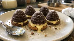 Vosí hnízda s vaječným koňakem: nepečené cukroví, které drží tvar