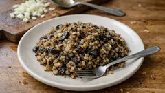 Staročeský kuba z krup a sušených hub: jednoduchý recept, který vždycky drží tvar