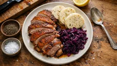 Pomalu pečená kachna na kmíně: 3 suroviny, šťavnaté maso a křupavá kůže