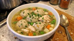 Rybí polévka s knedlíčky jako na Štědrý večer – čistý vývar a kuličky, co drží tvar