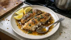 Opilcův kapr na pivu: šťavnatá pečená ryba s česnekem a bylinkami