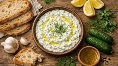 Originální řecké tzatziki: svěží jogurtový okurkový dip