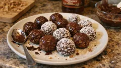 Nepečené rumové kuličky v čokoládě: vláčné, oříškové a hotové bez trouby