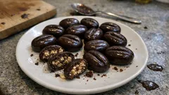 Nepečená kávová zrna podle Ivety Fabešové: vláčné cukroví s čokoládovou polevou