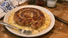 Vinná klobása na smetaně z pekáčku: šťavnatá a hotová s minimem práce