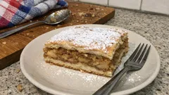 Nezavinutý jablečný závin na plech – křehký, šťavnatý a bez rolování