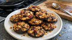 Křupavé florentýnky plné ořechů a ovoce: rychlé cukroví bez těsta krok za krokem