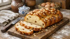 Vláčná máslová vánočka tradiční vánoční recept