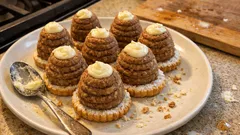 Nepečená ořechová vosí hnízda s vaječným likérem – drží tvar a chutnají skvěle