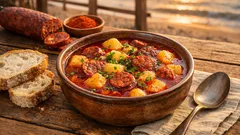 Španělská bramboračka s chorizem plná chuti