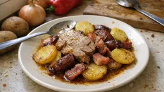 Živáňská pečeně z trouby: všechno v jednom pekáči, šťavnaté a bez hlídání