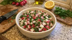 Ředkvičkový salát s bylinkami: svěží příloha hotová za pár minut