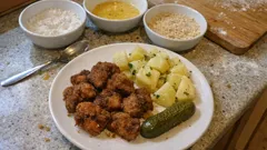 Smažená králičí játra v trojobalu: křupavá na povrchu, šťavnatá uvnitř