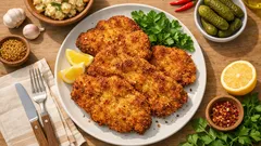 Pikantní řízky z krkovice s hořčicí a chilli